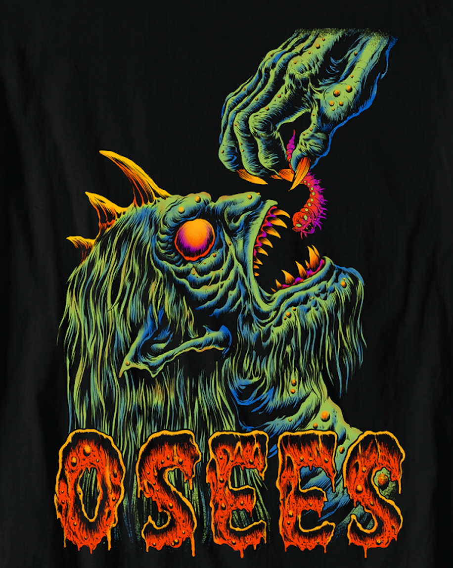OSEES X SKINNER L/S (RED) — Wax Face Toys